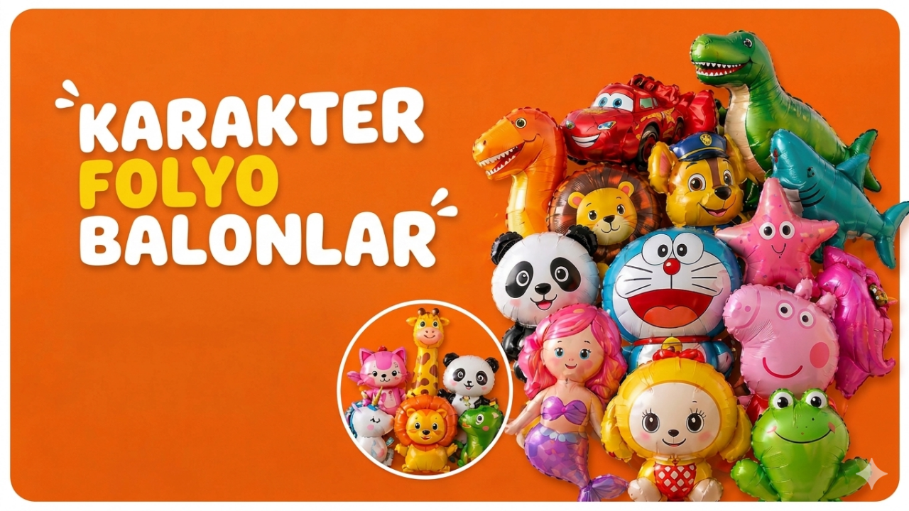 Karakterli ve Figürlü Folyo Balonlar
