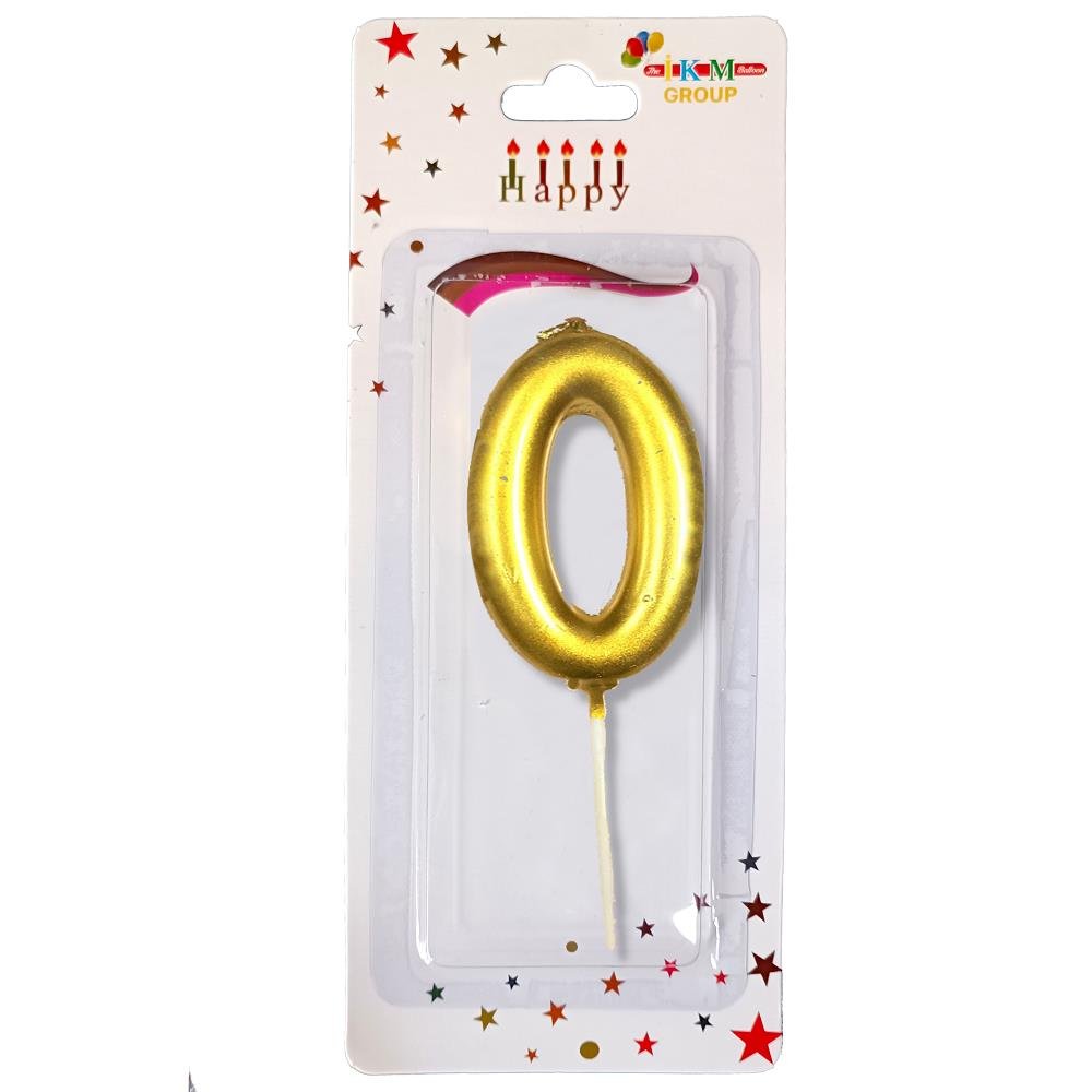 ORTA BOY 0 RAKAM GOLD MUM 10CM  PK:12 KL:600