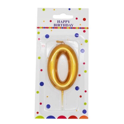 ORTA BOY 0 RAKAM GOLD MUM 10CM  PK:12 KL:600