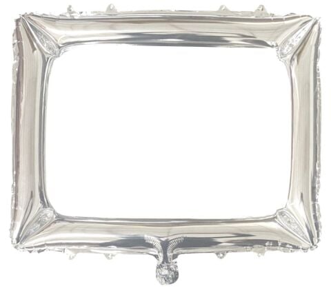 ÇERÇEVE GÜMÜŞ FOLYO BALON 64*70