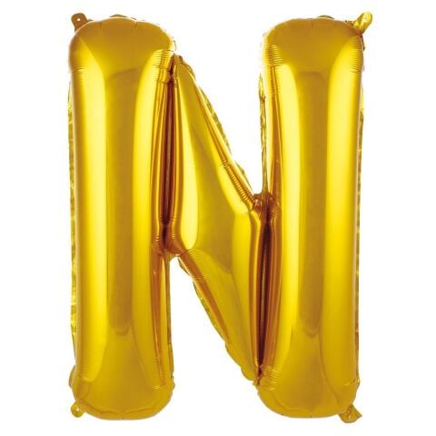 N- HARF 40 İNC GOLD RENK BALON 100 CM