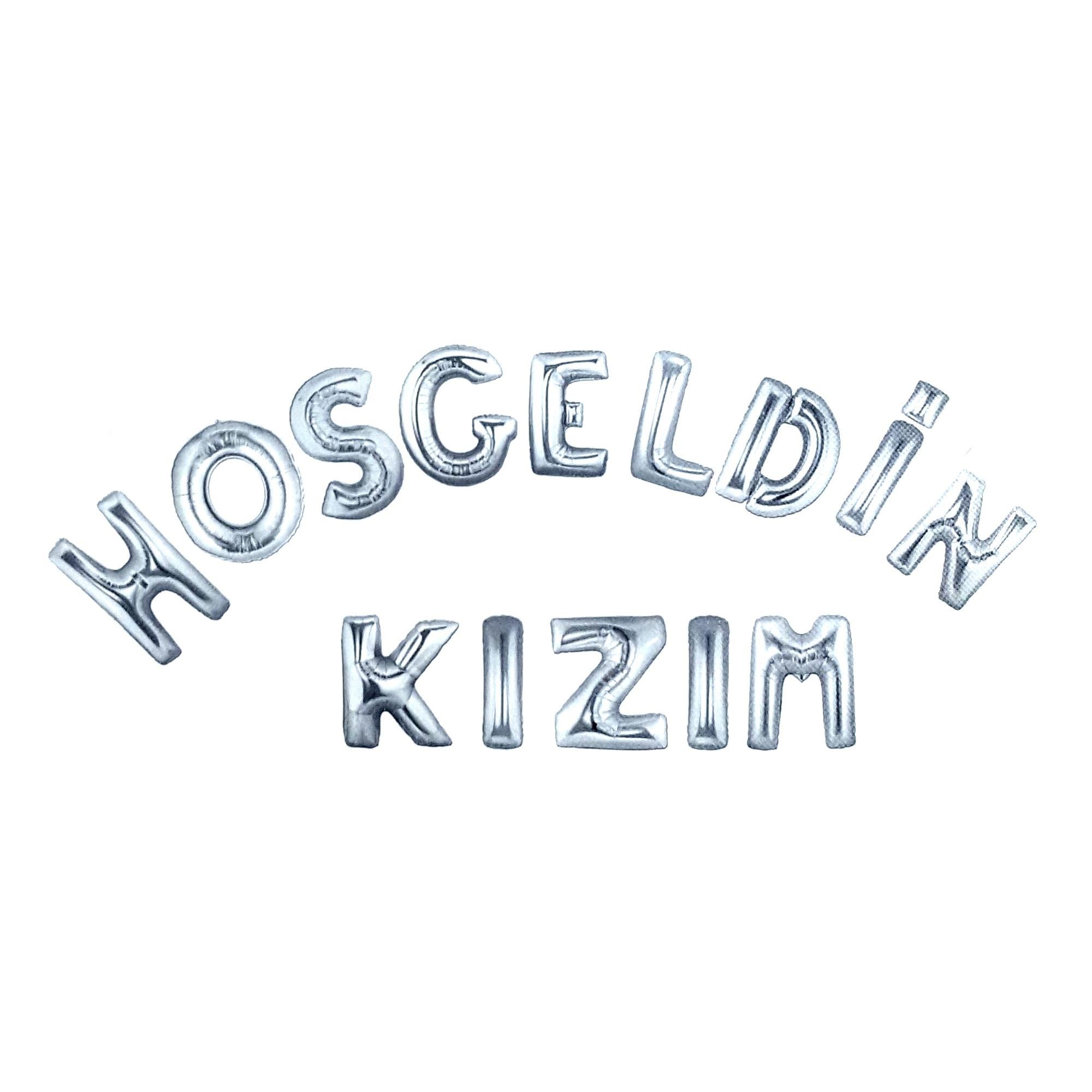 HOŞGELDİN KIZIM GÜMÜŞ SET BALON