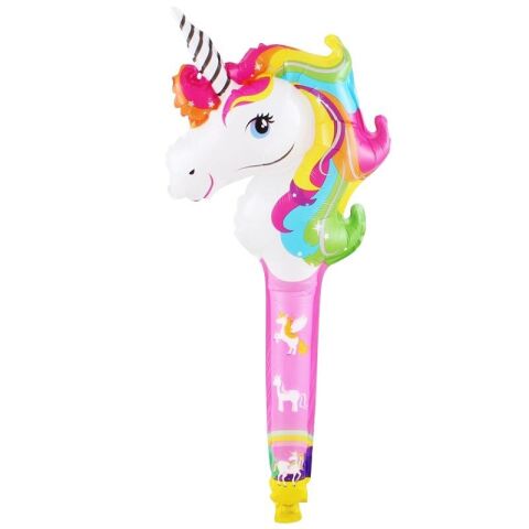 SAPLI UNİCORN KAFA FOLYO BALON 35*77
