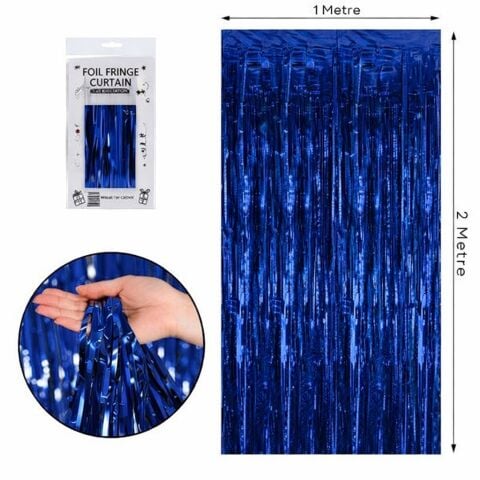 İTHAL METALİZE LACİVERT ARKA PLAN PERDESİ 2*1m