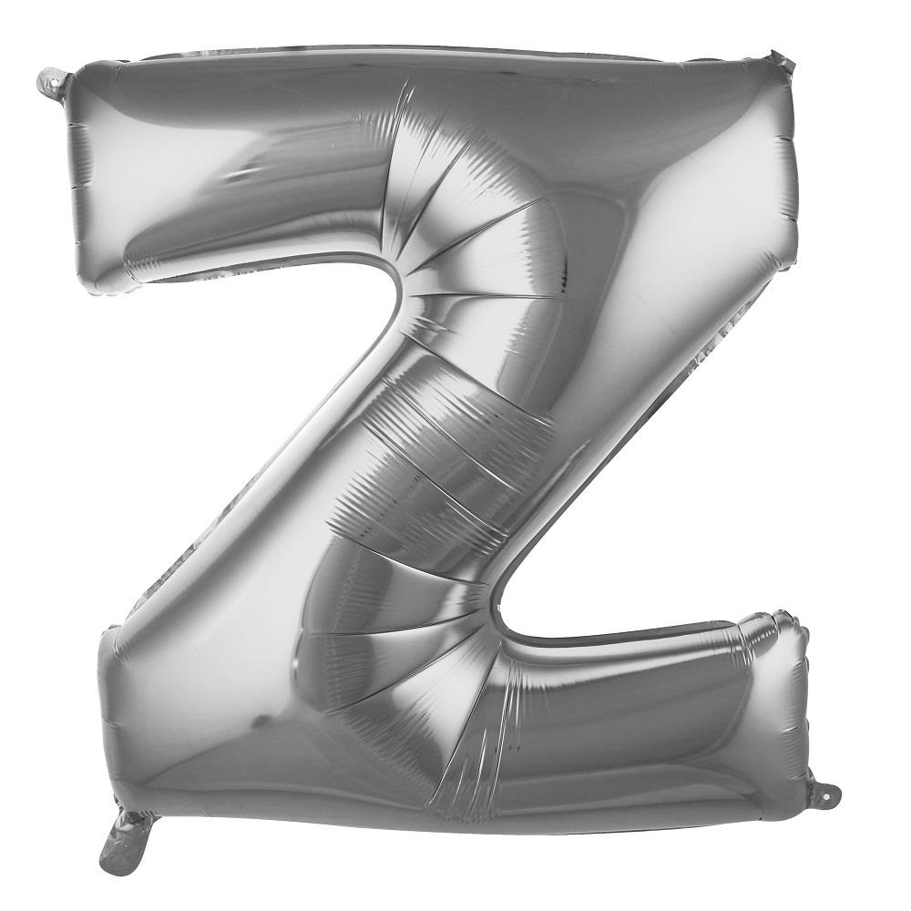 Z- HARF 40 İNC GÜMÜŞ RENK BALON 100 CM