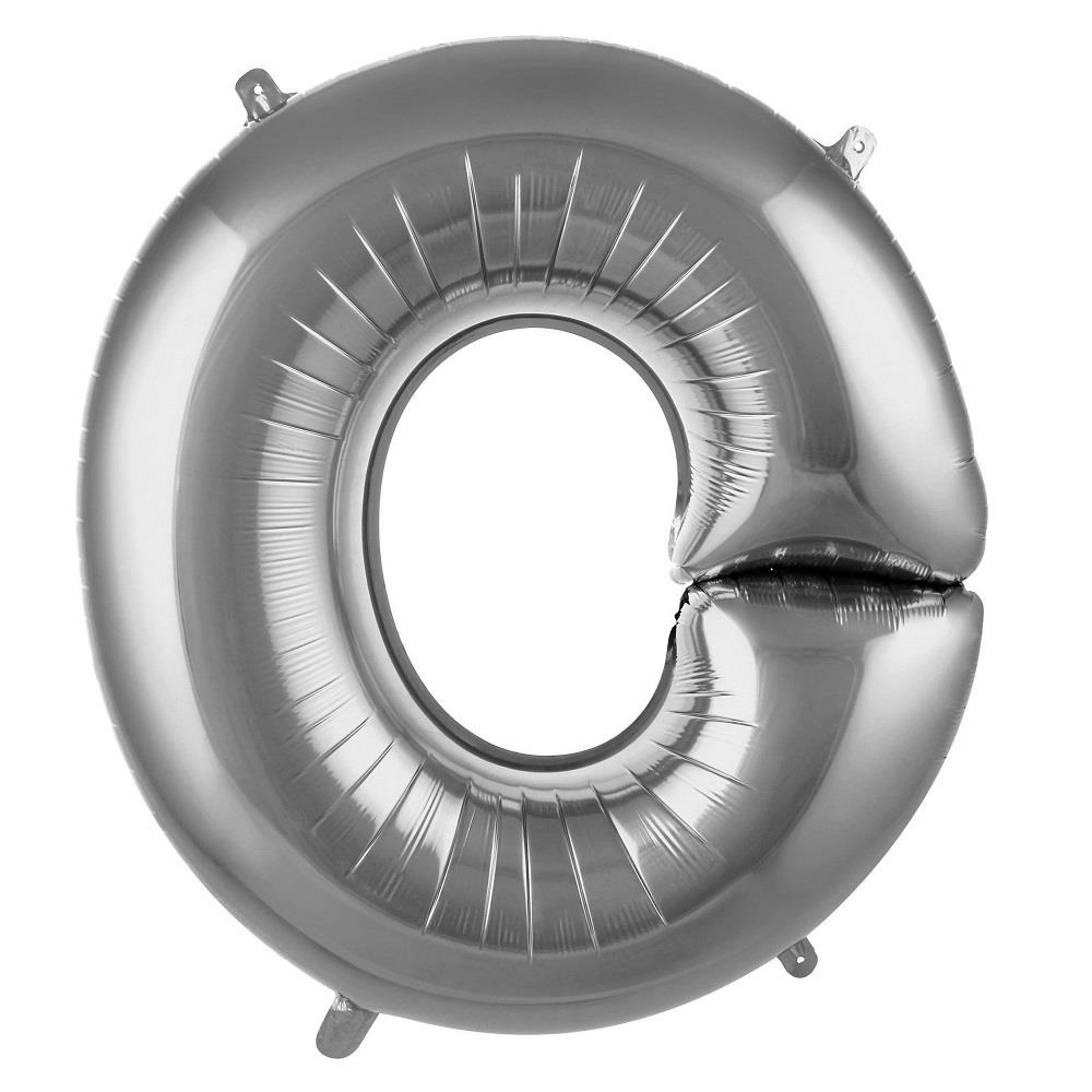 O- HARF 40 İNC GÜMÜŞ RENK BALON 100 CM