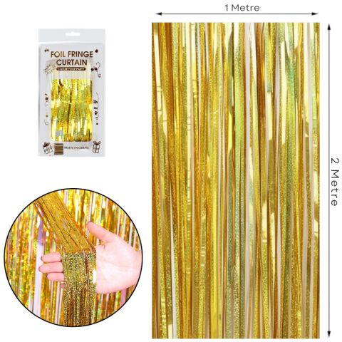 İTHAL METALİZE HOLOGRAM GOLD ARKA PLAN PERDESİ 2*1m