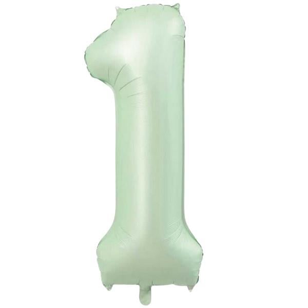 1- RAKAM 34 İNC RETRO YEŞİL RENK BALON 76 CM