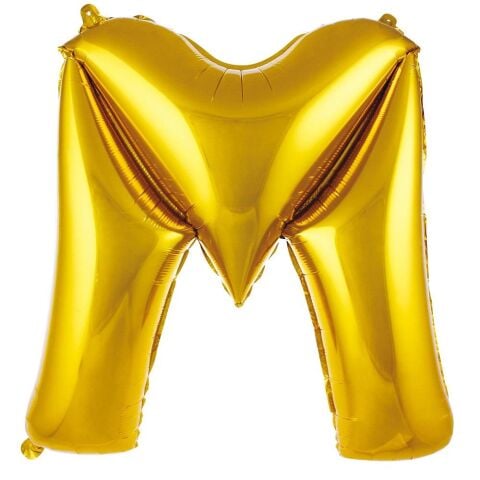 M- HARF 40 İNC GOLD RENK BALON 100 CM