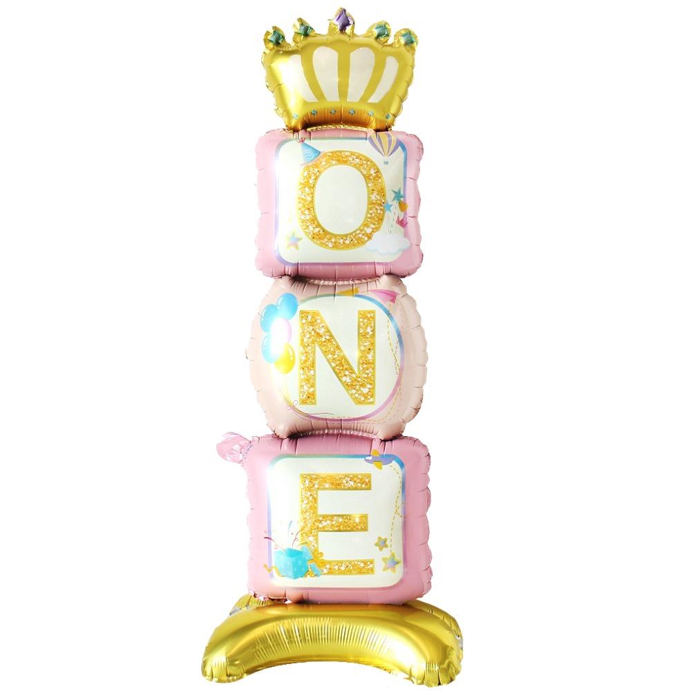 AYAKLI ONE PEMBE FOLYO BALON 34*108