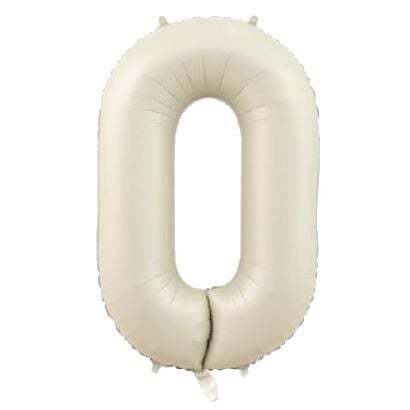 0- RAKAM 34 İNC KREM RENK BALON 76 CM