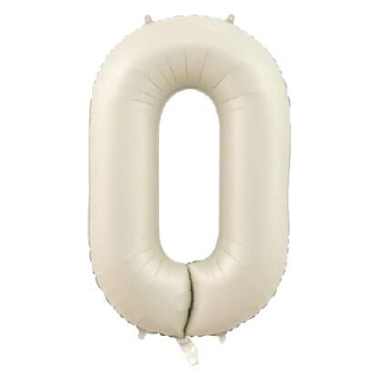 0- RAKAM 34 İNC KREM RENK BALON 76 CM