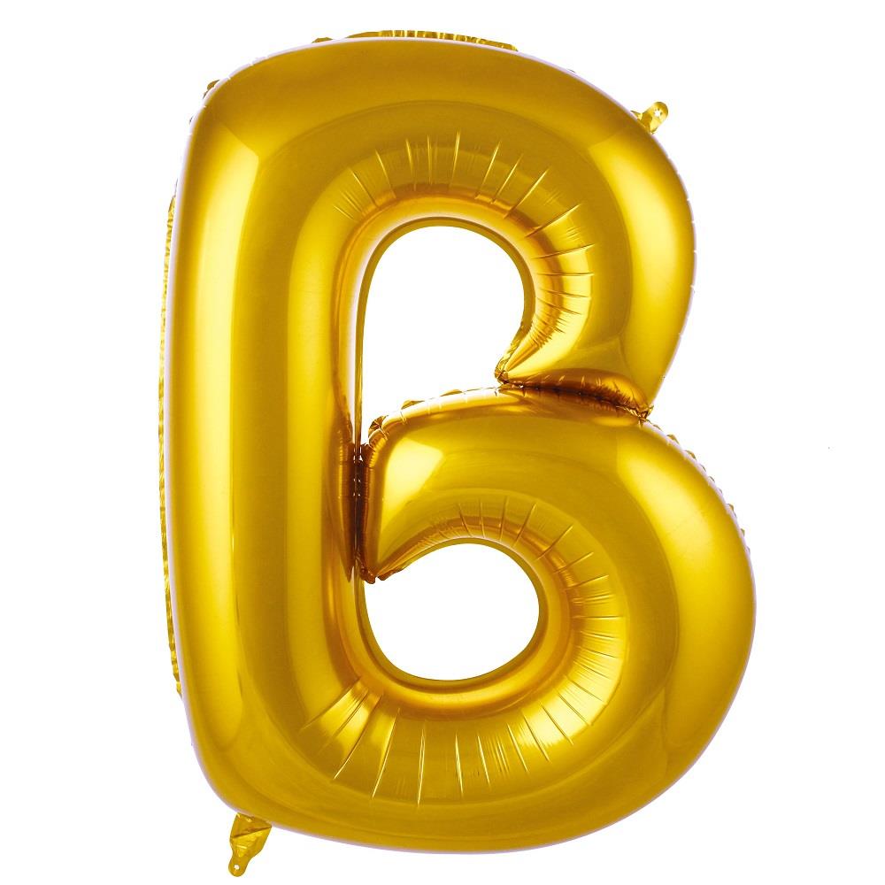 B- HARF 40 İNC GOLD RENK BALON 100 CM