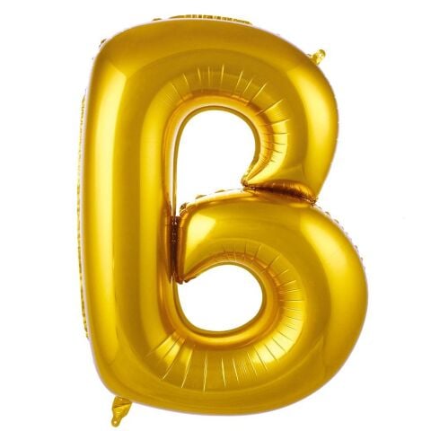 B- HARF 40 İNC GOLD RENK BALON 100 CM
