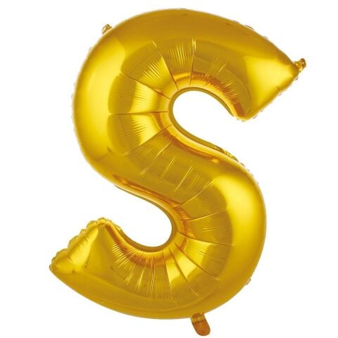 S- HARF 40 İNC GOLD RENK BALON 100 CM