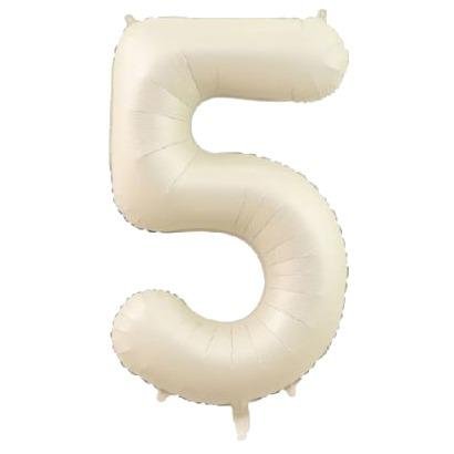 5- RAKAM 34 İNC KREM RENK BALON 76 CM