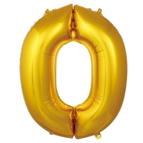 0- RAKAM 34 İNC GOLD RENK BALON 76 CM