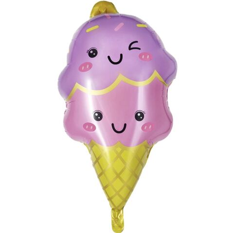 KÜLAH DONDURMA PEMBE FOLYO BALON 39,5*68,5