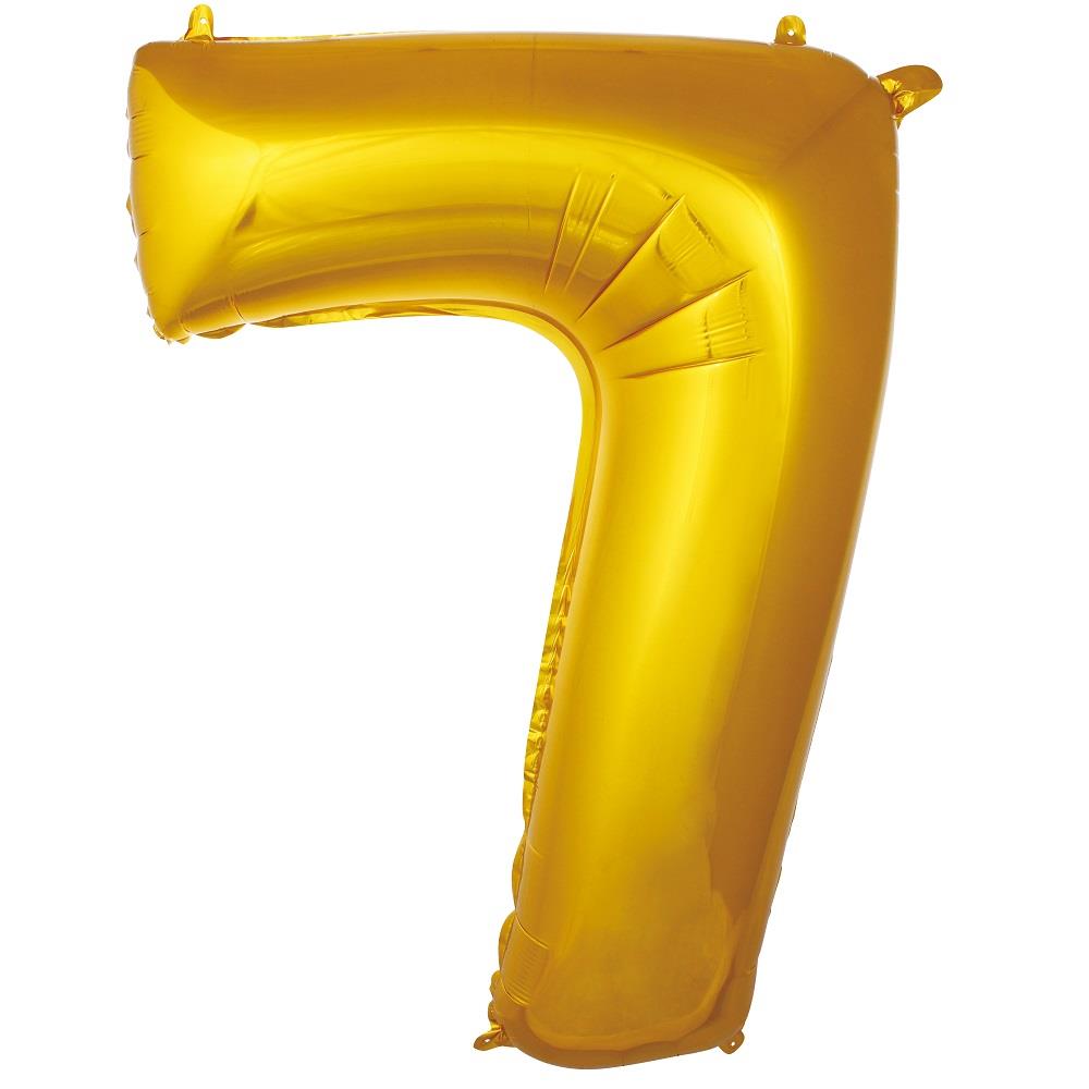7- RAKAM 34 İNC GOLD RENK BALON 76 CM