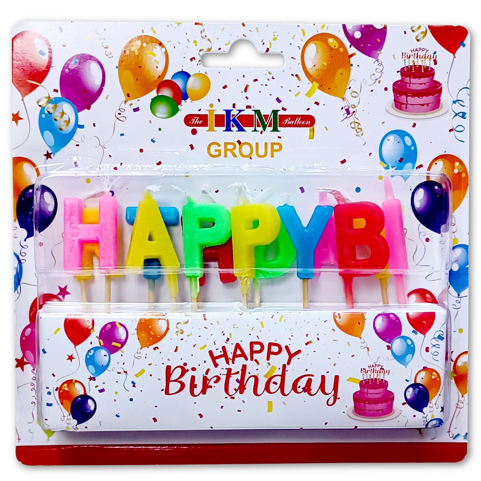 HAPPY BiRTHDAY RENKLİ MUM PK:24 KL:600