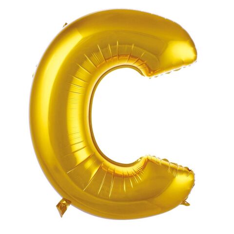 C- HARF 34 İNC GOLD RENK BALON 76 CM