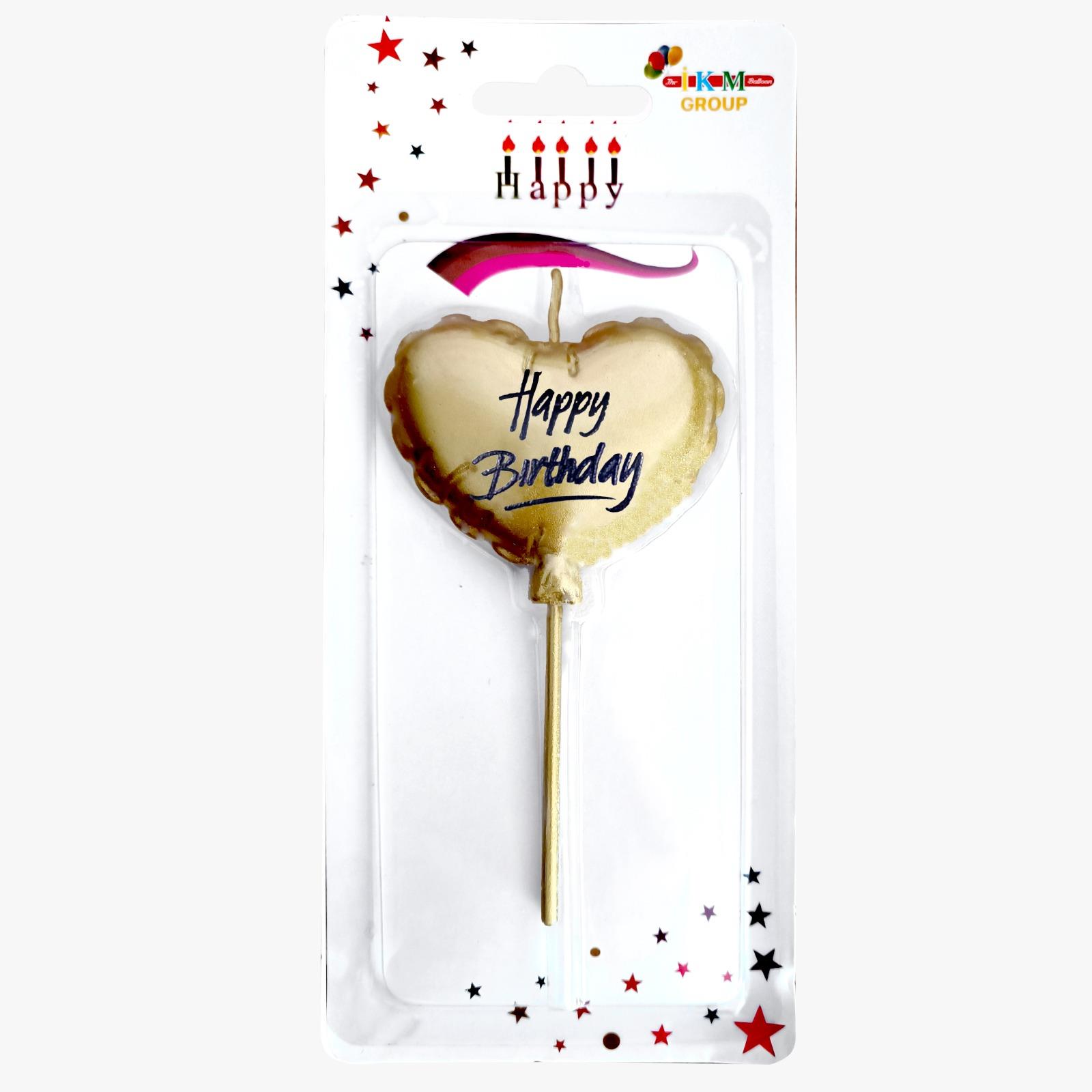 HAPPY BİRTHDAY KALP GOLD MUM PK:12 KL:480