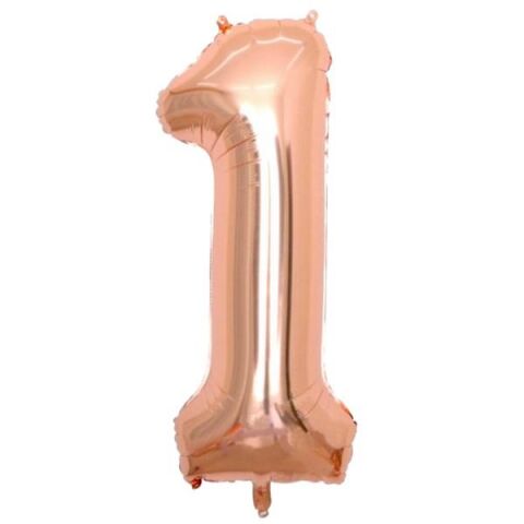 1- RAKAM 16 İNC ROSEGOLD RENK BALON 36 CM