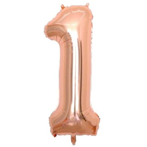 1- RAKAM 16 İNC ROSEGOLD RENK BALON 36 CM