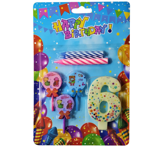 AYICIKLI BEYAZ 6 RAKAM MUM