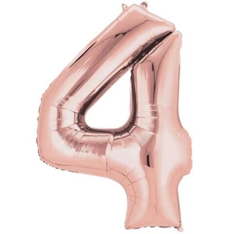 4- RAKAM 16 İNC ROSEGOLD RENK BALON 36 CM