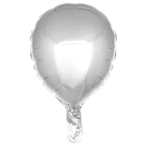 24 İNC LATEKS ŞEKİLLİ GÜMÜŞ RENK FOLYO BALON