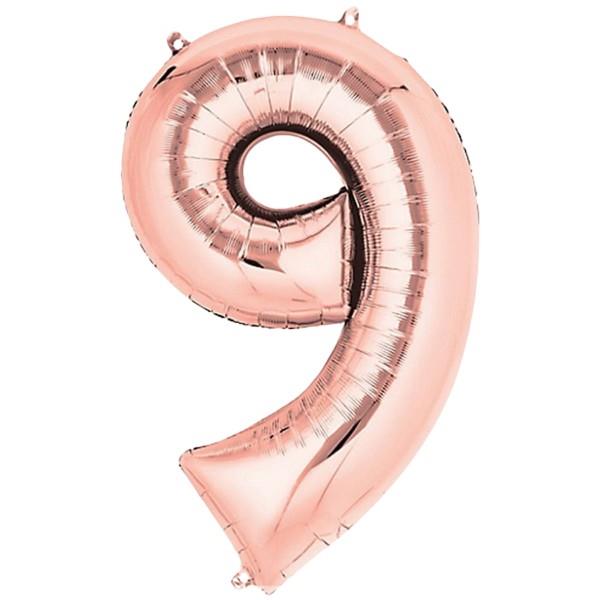 9- RAKAM 16 İNC ROSEGOLD RENK BALON 36 CM