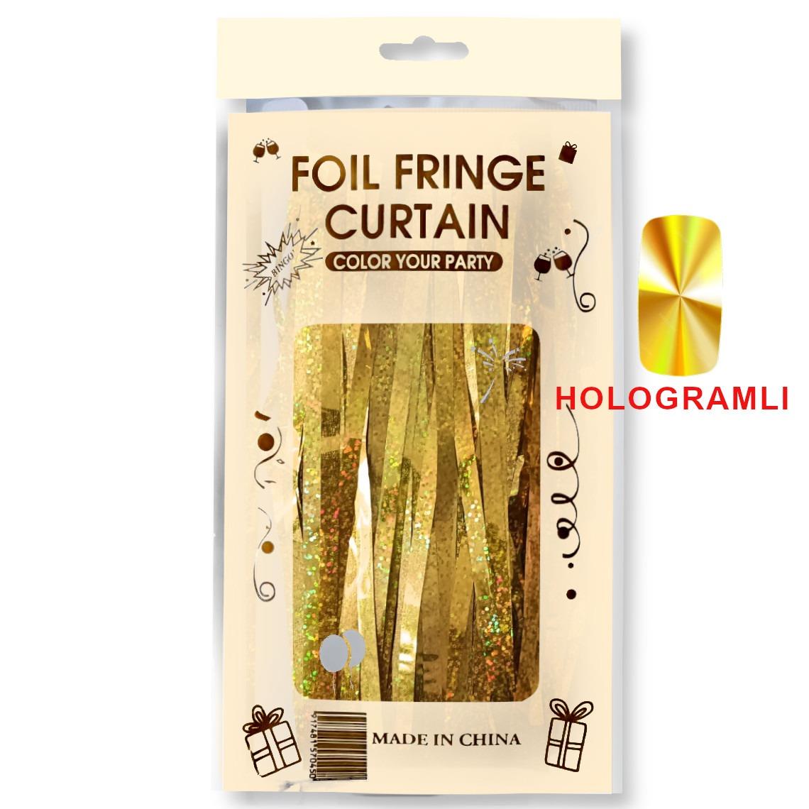 İTHAL METALİZE HOLOGRAM GOLD MASA ETEĞİ 70*300cm