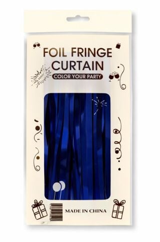 İTHAL METALİZE MAVİ MASA ETEĞİ 70*300cm