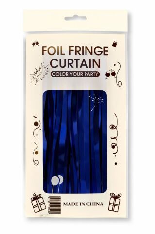 İTHAL METALİZE MAVİ MASA ETEĞİ 70*300cm