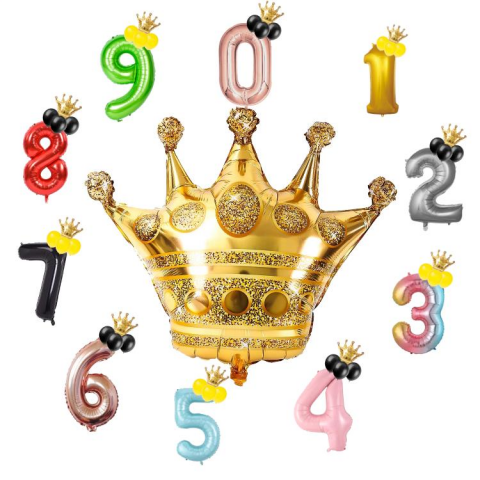10 İNC KRAL TAÇ FOLYO BALON