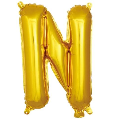 N- HARF 16 İNC GOLD RENK BALON 36 CM