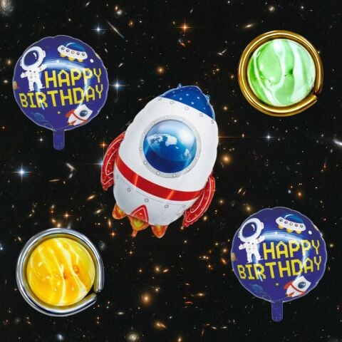 UZAY MEKİĞİ SET FOLYO BALON