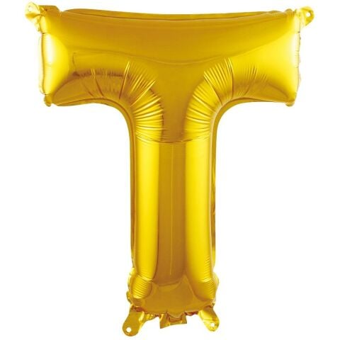 T- HARF 16 İNC GOLD RENK BALON  36 CM