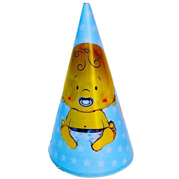 8 Lİ BEBEK MAVİ ŞAPKA