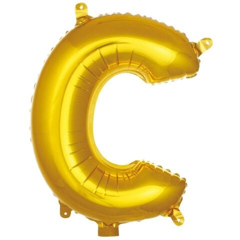 C- HARF 16 İNC GOLD RENK BALON 36 CM