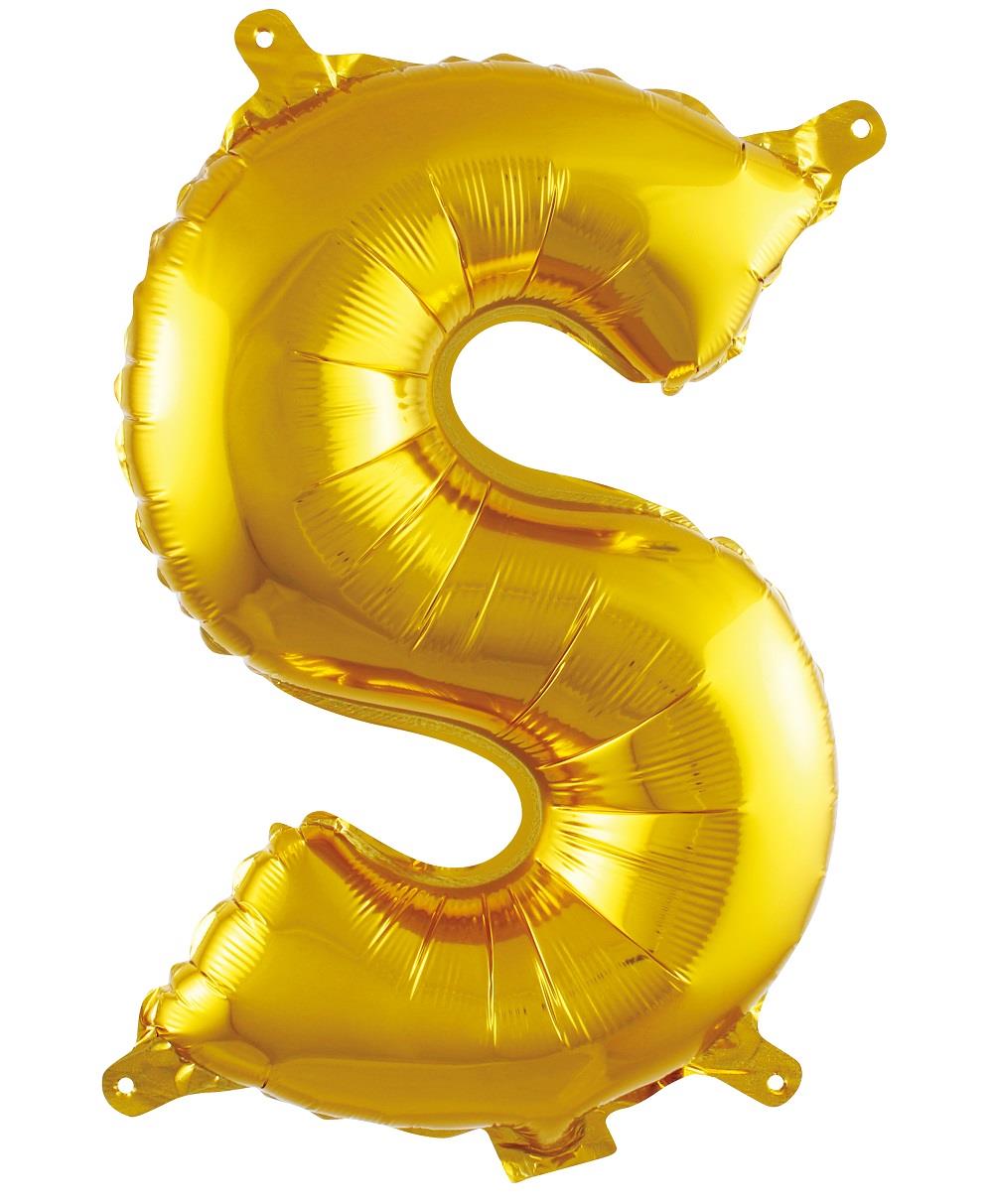 S- HARF 16 İNC GOLD RENK BALON 36 CM