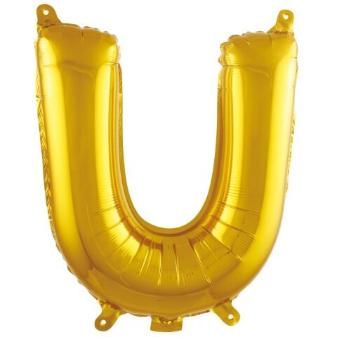 U- HARF 16 İNC GOLD RENK BALON 36 CM
