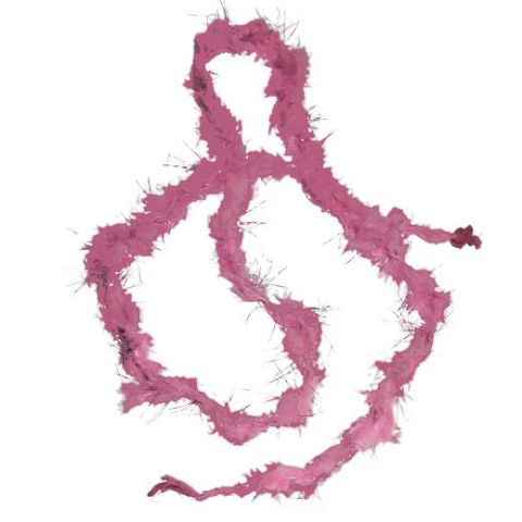 2 MT KEDİ KUYRUĞU PEMBE TÜY 5 CM