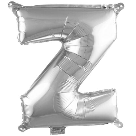 Z- HARF 16 İNC GÜMÜŞ RENK BALON 36 CM