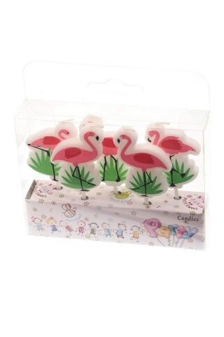 5 Lİ FLAMİNGO MUM PK:12