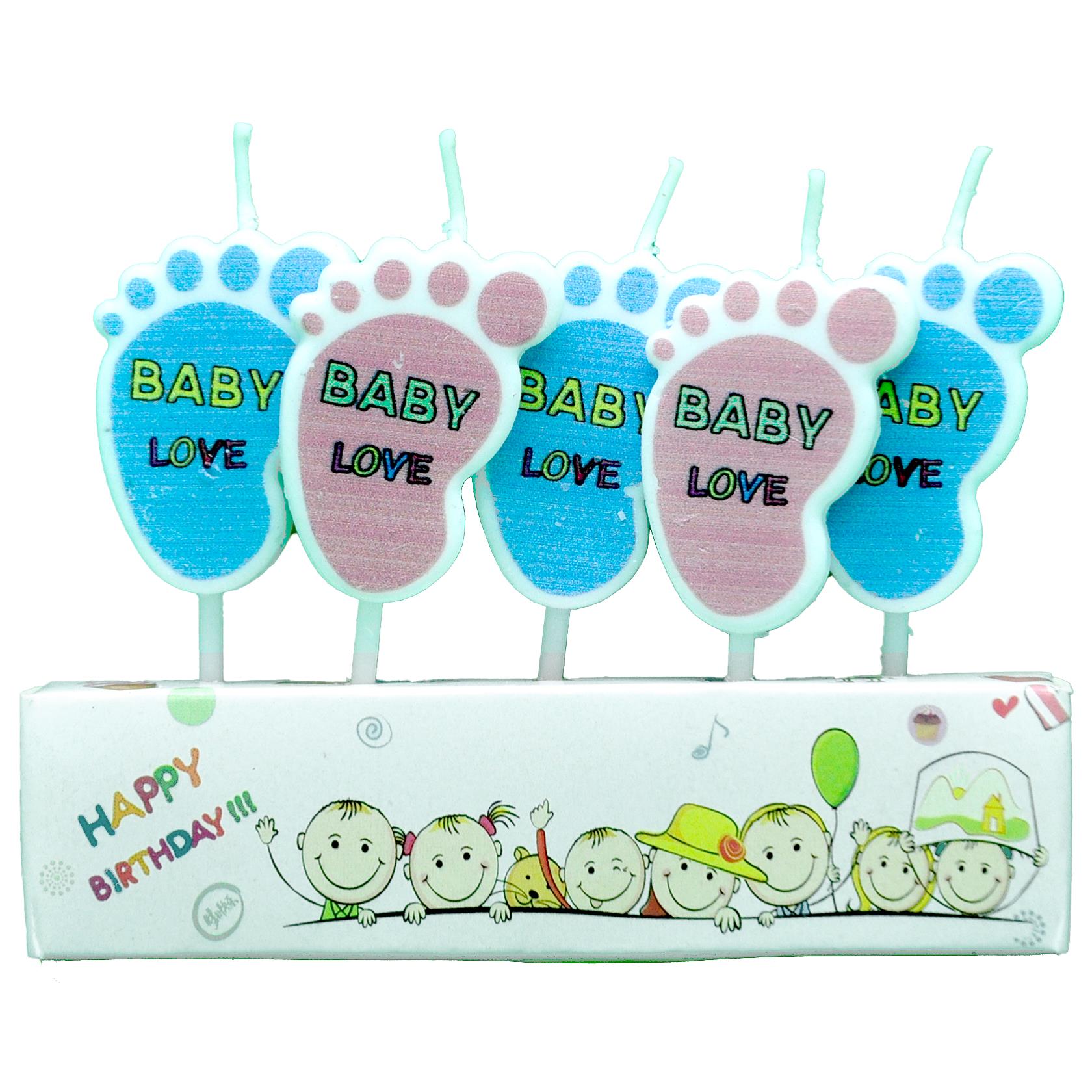 5 Lİ MİNİK AYAKLAR MUM PK:12