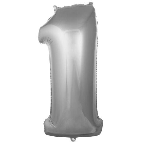 1- RAKAM 16 İNC GÜMÜŞ RENK BALON 36 CM