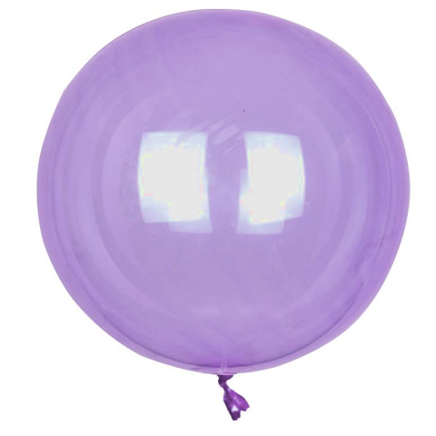 24 İNÇ ŞEFFAF VİOLET BOBO BALON