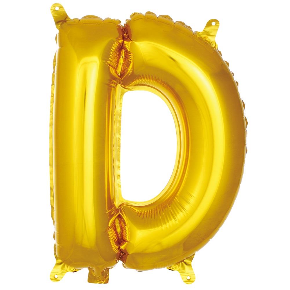D- HARF 16 İNC GOLD RENK BALON 36 CM